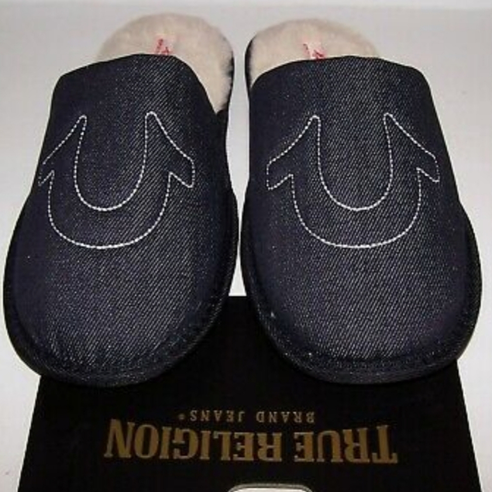NWT Men's True Religion Slippers - Picture 2 of 5